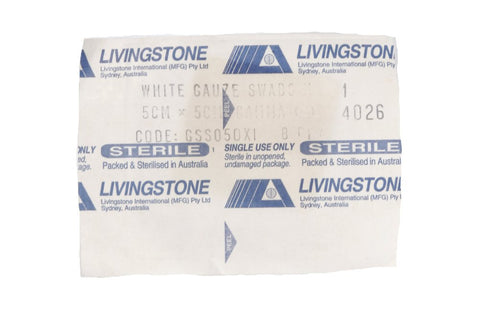 STERILE Gauze Swabs 5cm - Club Medical