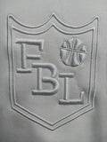 FBL Hoodie -White with White 3D Embroidery