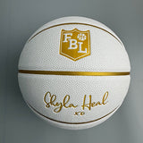 Shyla Heal White/Gold Signature Basketball