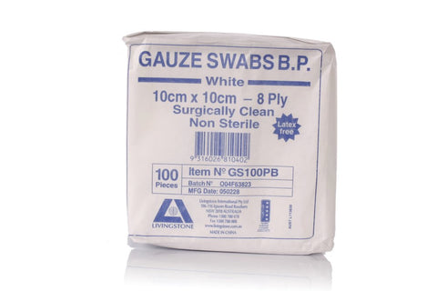 Gauze Swabs 10cm - Club Medical
