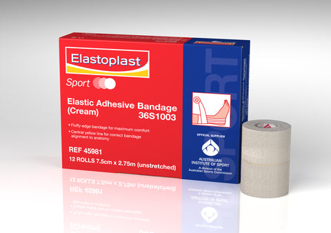 Elastoplast Elastic Adhesive Bandage (7.5CM 12 ROLLS) - Club Medical